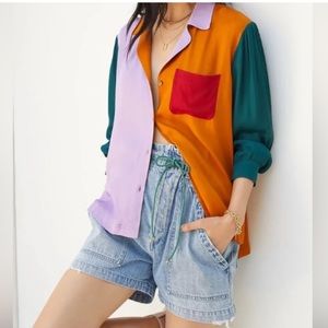 FARM Rio puff-sleeved button down